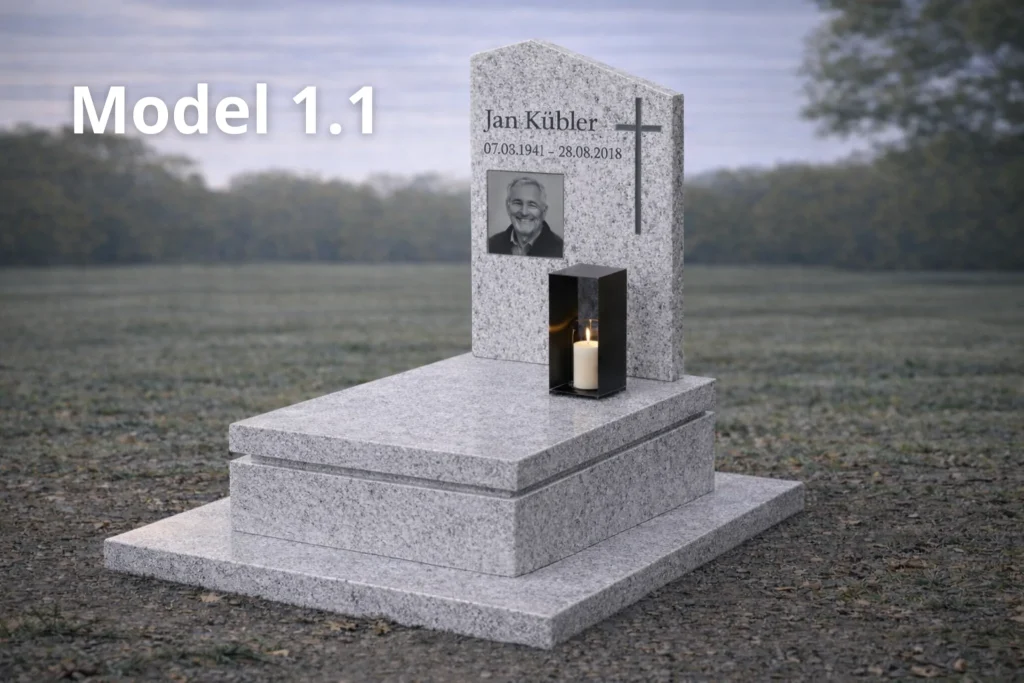 model nagrobka 1.1 urnowy