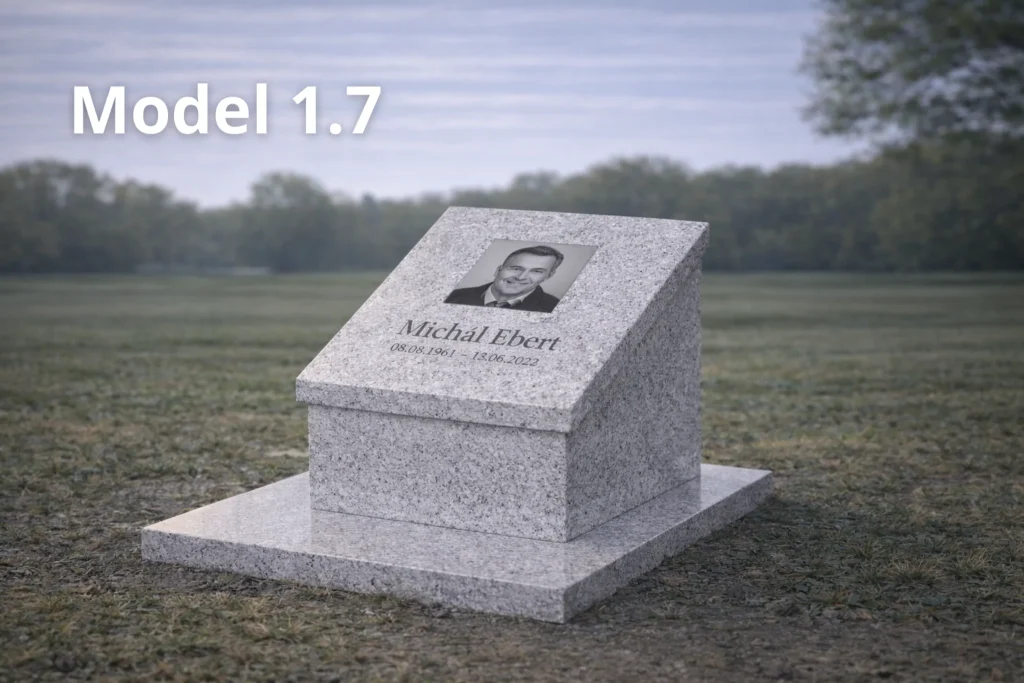 model nagrobka 1.7 urnowy