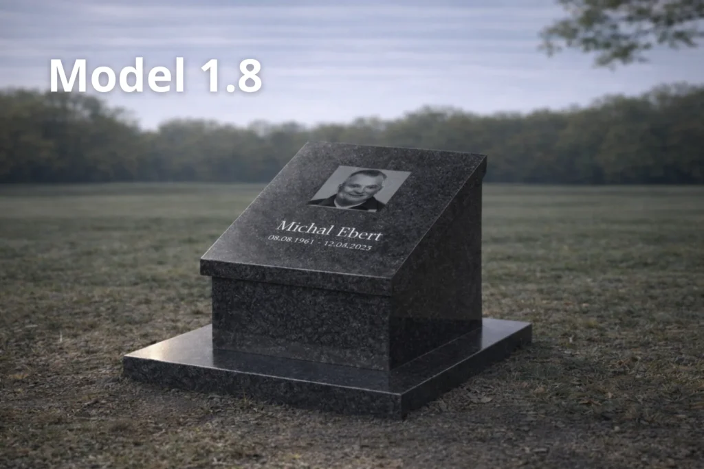 model nagrobka 1.8 urnowy