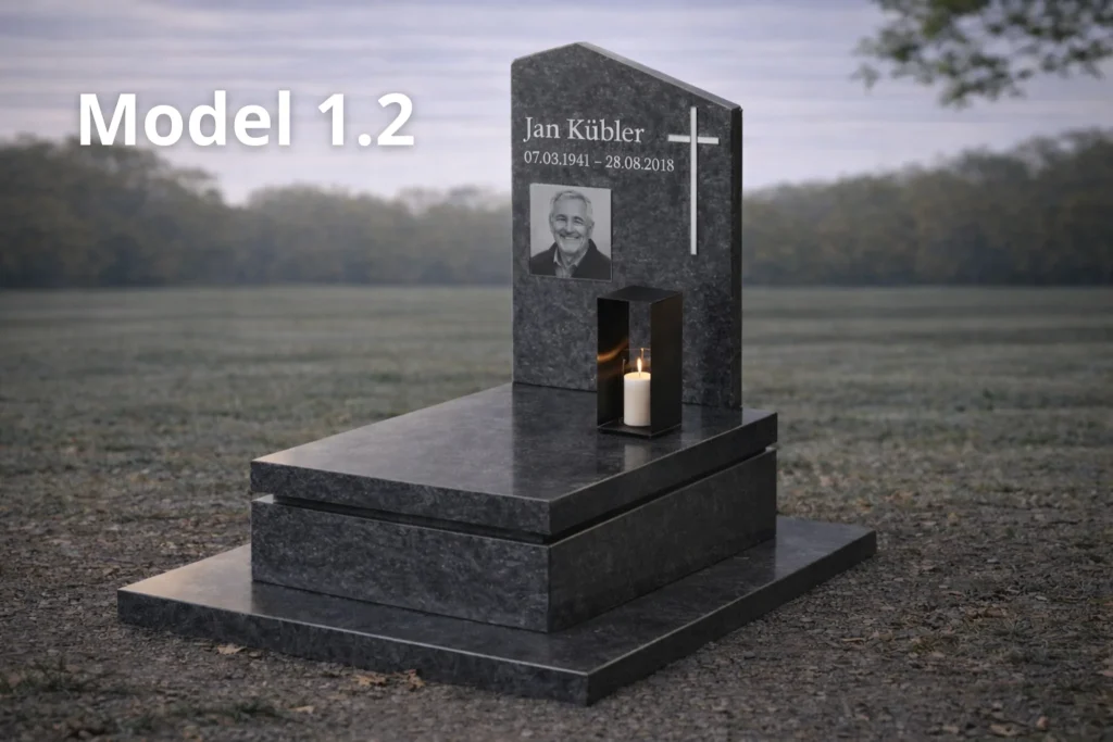 model nagrobka 2.1 urnowy